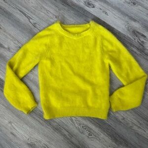 JW ANDERSON Vibrant Yellow Crew Neck Sweater